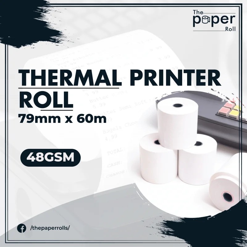 Thermal Printer Roll 79mm X 60m The Paper Roll